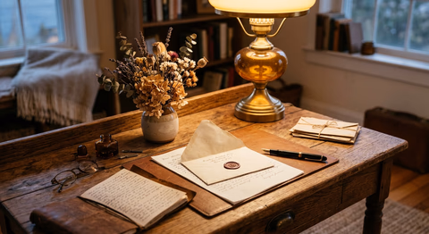 Einladende Szene — bereit für eure Nachricht